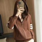 Vestes cardigan à capuche pour femmes