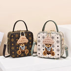 Sac à bandoulière carré tendance style urbain pour femmes