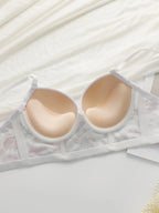 Soutien-gorge florale brodée sexy pour femmes