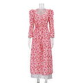 Robe longue fleurie élégante pour femmes