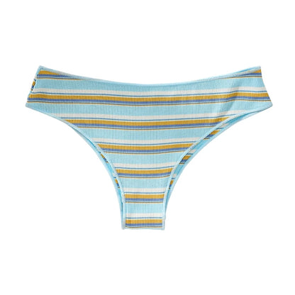 String Coton Femme – Rayures Arc-en-Ciel