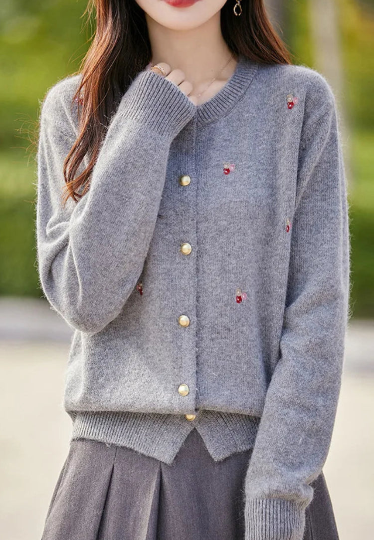 Pull coréen en tricot effet fourrure d'ours pour femmes