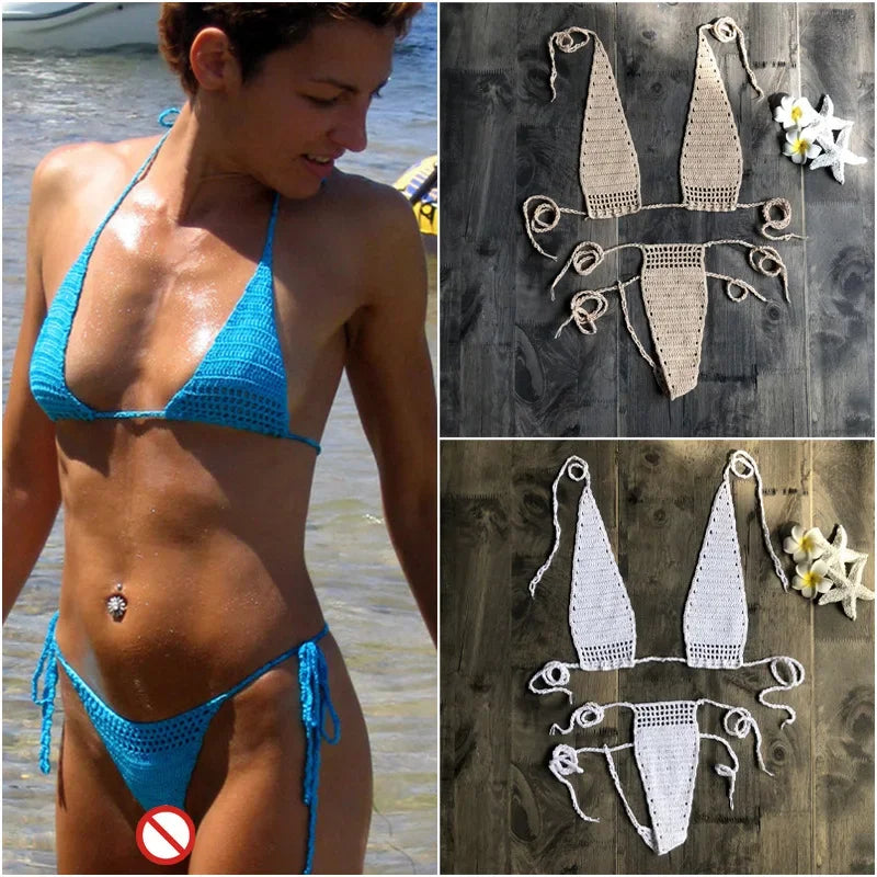 Ensemble de bikini deux pièces sexy style européen pour femmes