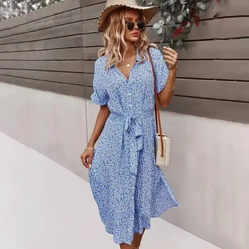 Robe à imprimé Floral pour femmes