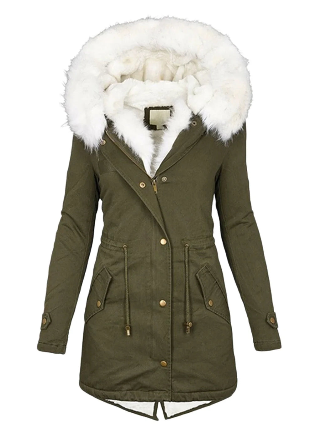Veste parka longue pour femmes