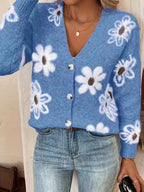 Cardigan à motif Floral pour femmes