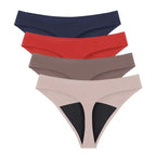 String sans couture taille basse pour femmes