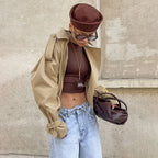 Veste courte décontracté pour femmes