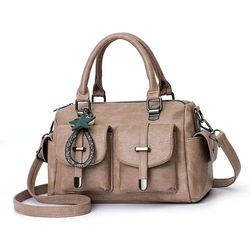 Sac en cuir PU souple pour femmes