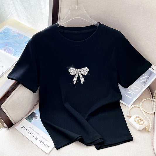 T-shirt Femme – Manches Courtes Bouffantes