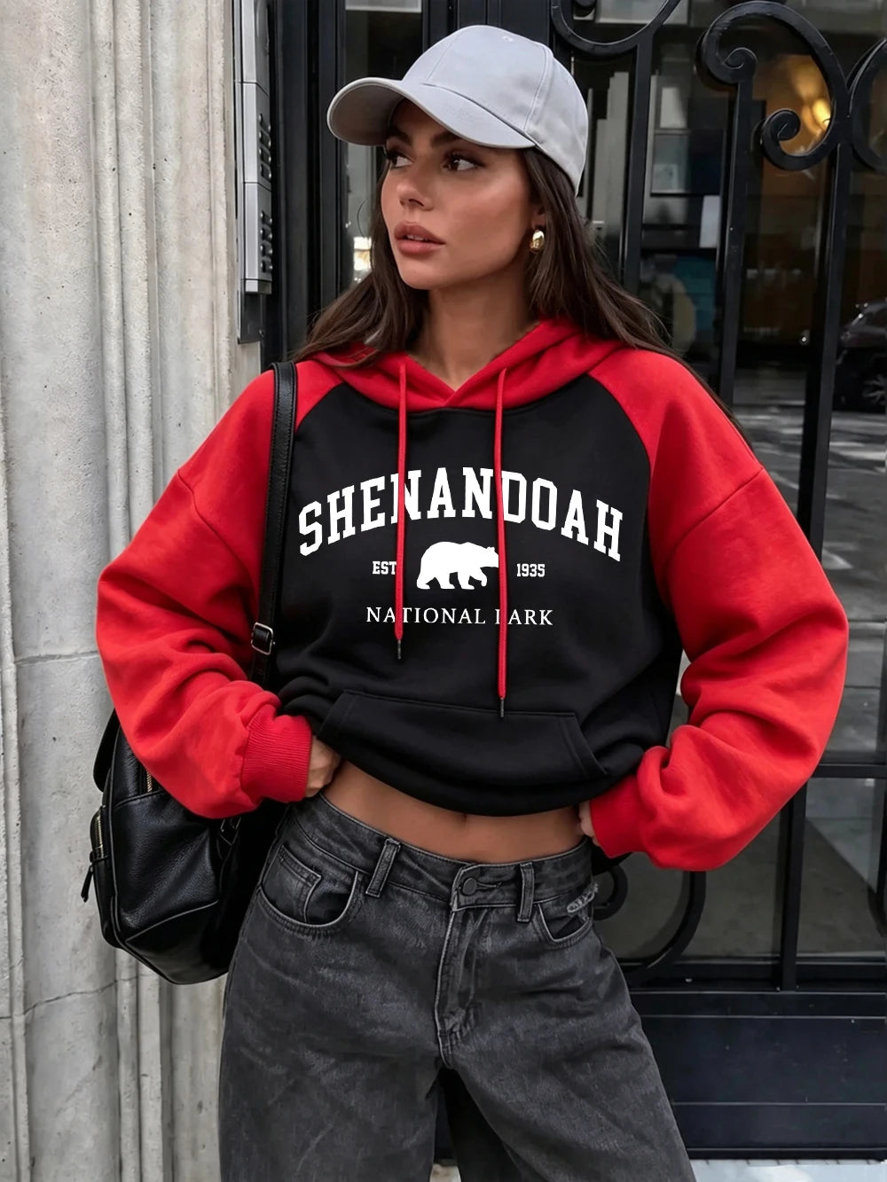 Sweat à Capuche Raglan Femme – Parc National Shenandoah