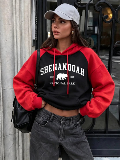 Sweat à Capuche Raglan Femme – Parc National Shenandoah