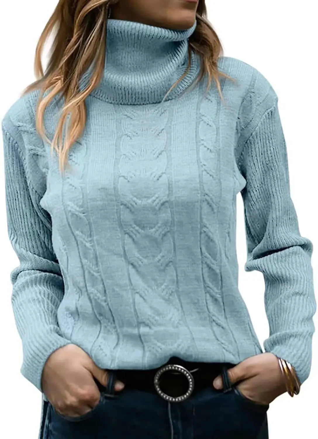 Pull tricoté vintage pour femmes
