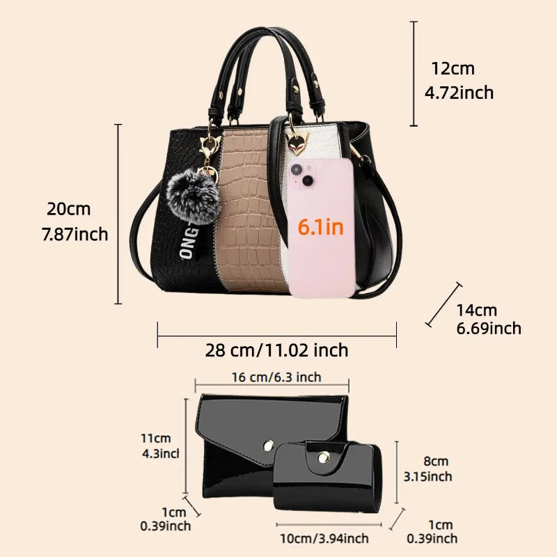 Sacs à main en cuir PU à motif crocodile
