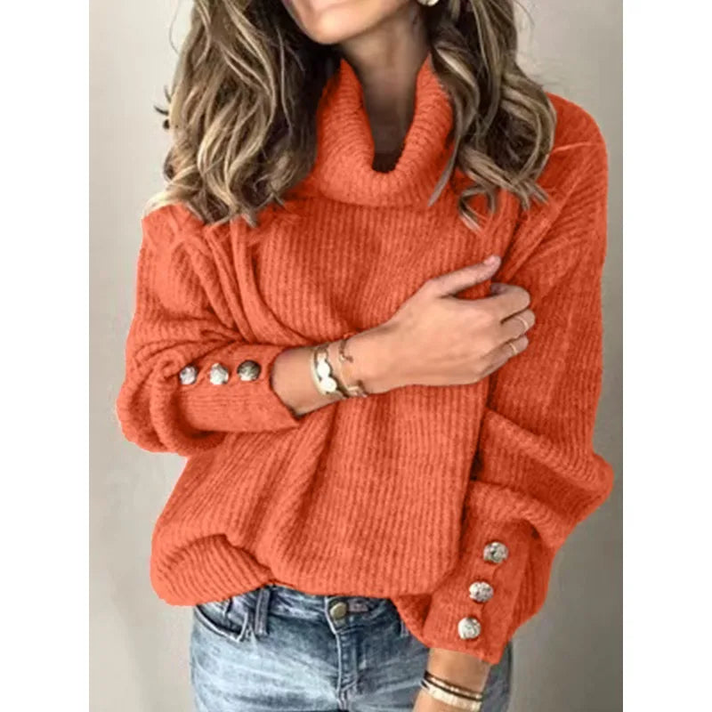 Pull en maille et manches longues pour femmes