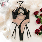 Body en maille transparente pour femmes