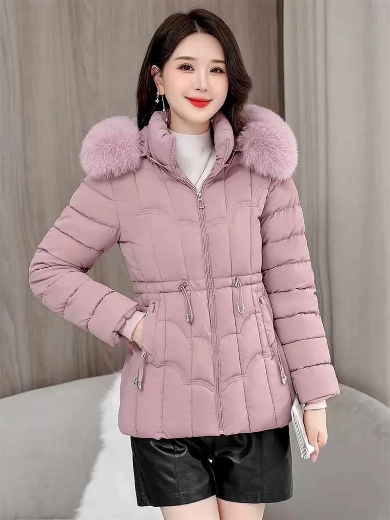 Manteau d'hiver matelassé en coton pour femmes