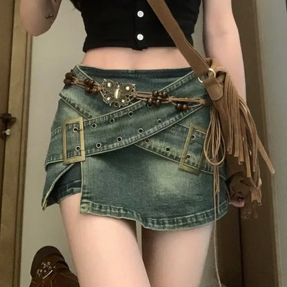 Mini-Jupe en Jean Femme – Taille Haute