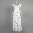 Robe imprimée de roses pour femmes
