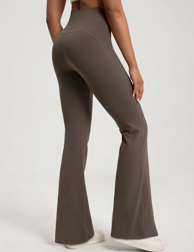 Pantalon Yoga Évasé Femme – Taille Haute et Push-Up
