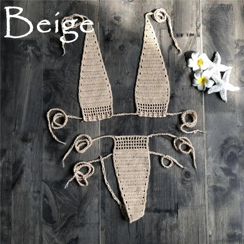 Ensemble de bikini deux pièces sexy style européen pour femmes