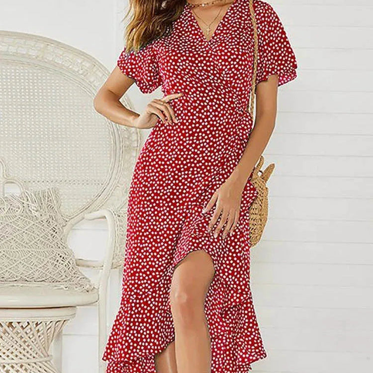 Robe longue en mousseline de soie pour femmes
