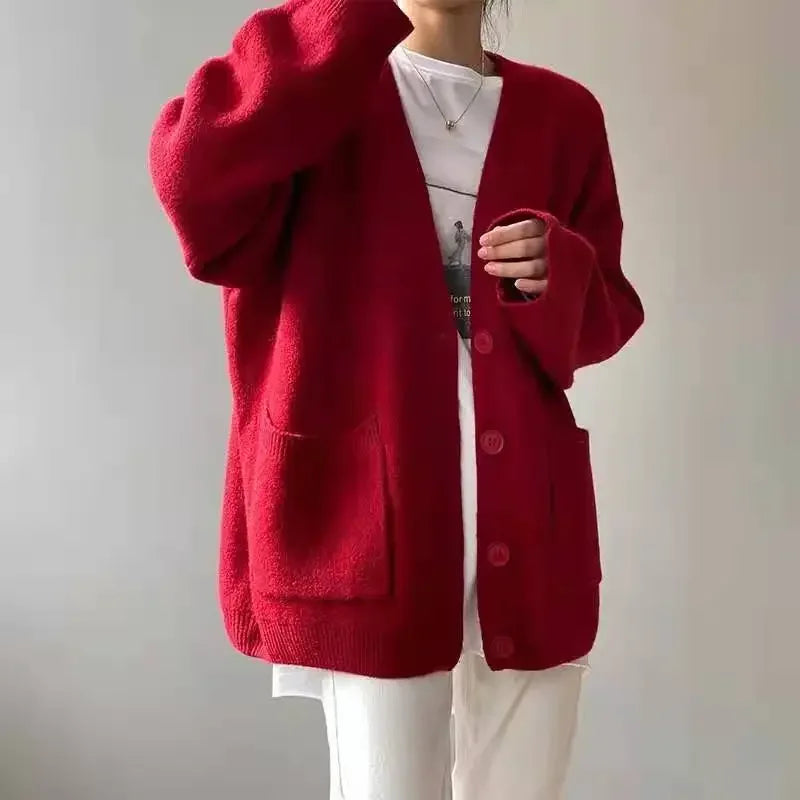 Cardigan décontracté de style paresseux pour femmes