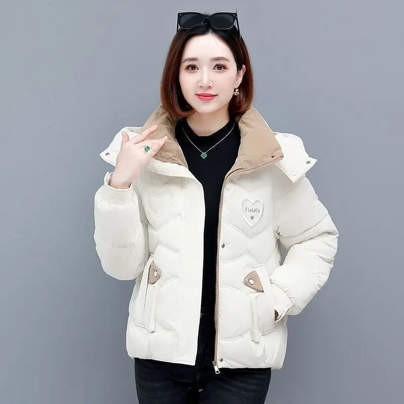 Vestes courtes rembourrées en coton pour femme