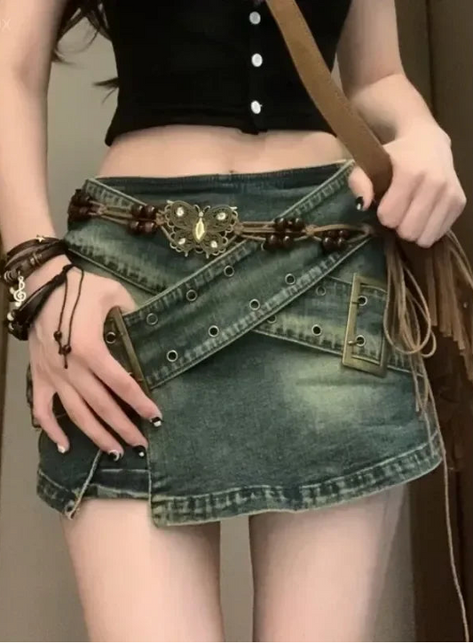 Mini-Jupe en Jean Femme – Taille Haute