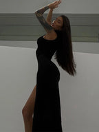 Robe Maxi fendue pour femmes