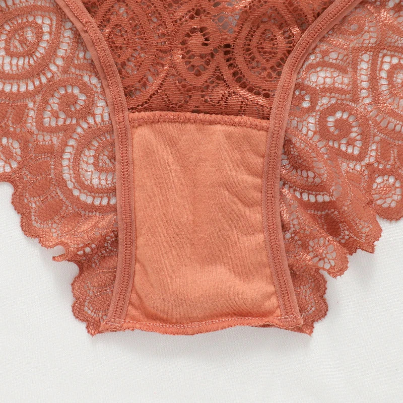 Culottes taille basse en dentelle pour femmes