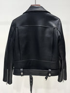 Veste en similicuir PU pour femmes