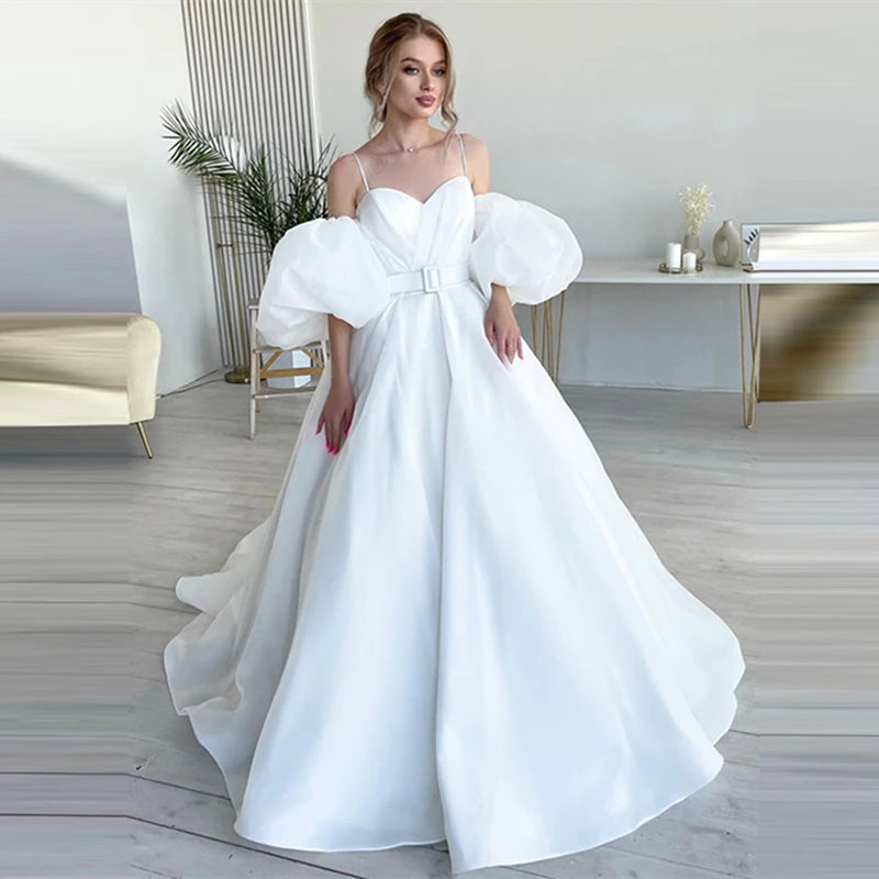 Robe de mariée élégante bustier cœur pour femmes
