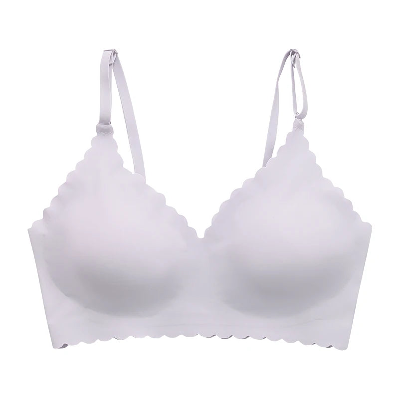 Soutien-gorge confortable sans fil, rembourré pour femmes