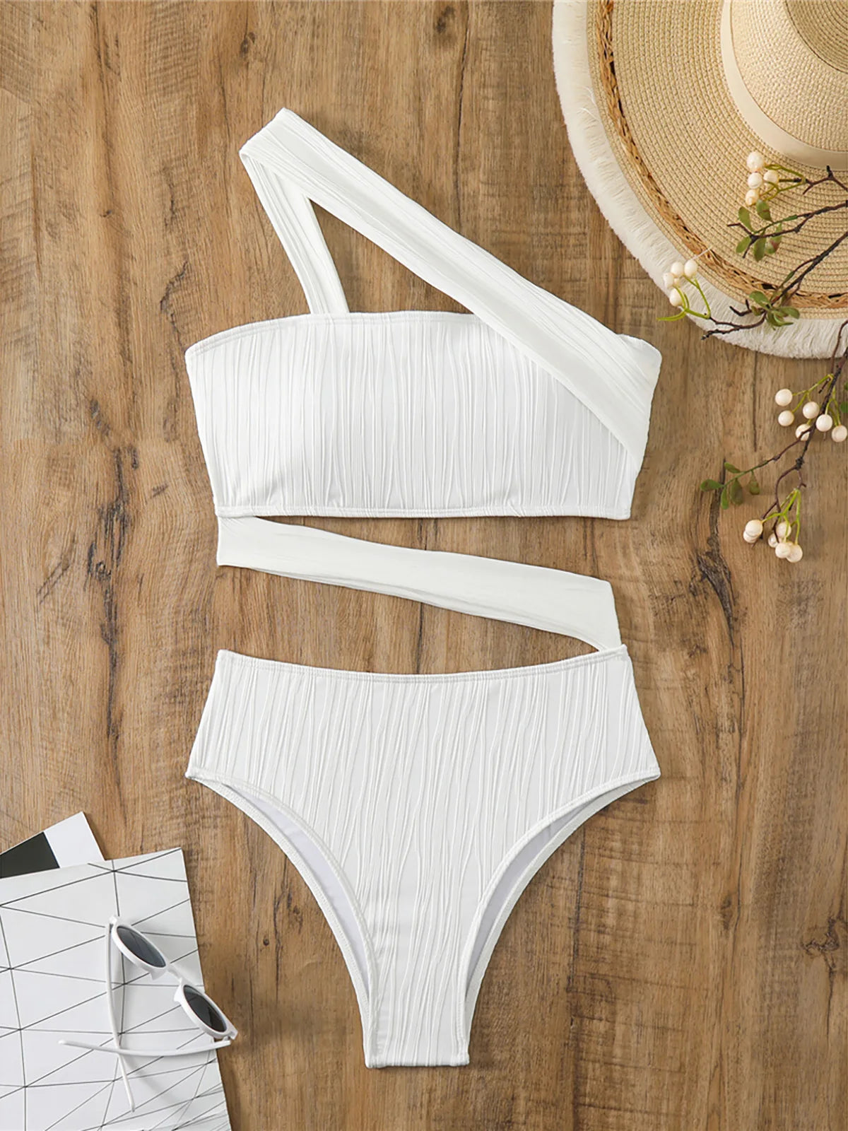 Maillot de bain une pièce asymétrique pour femmes