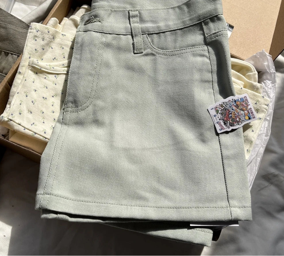 Mini-Jupe Cargo en Jean Femme – Style Vintage