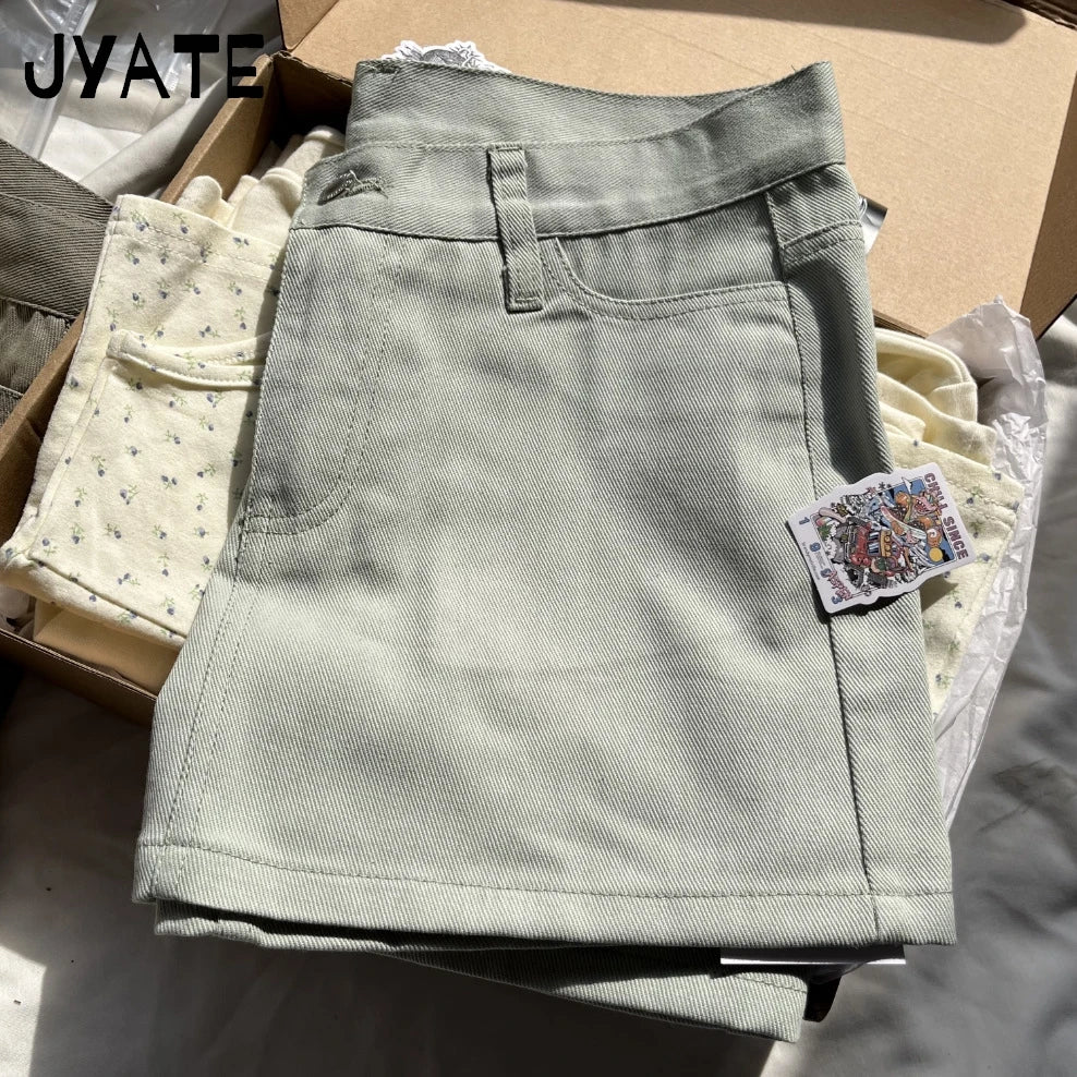 Mini jupes cargo en jean vintage pour femmes
