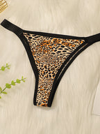 String sexy imprimé léopard pour femmes