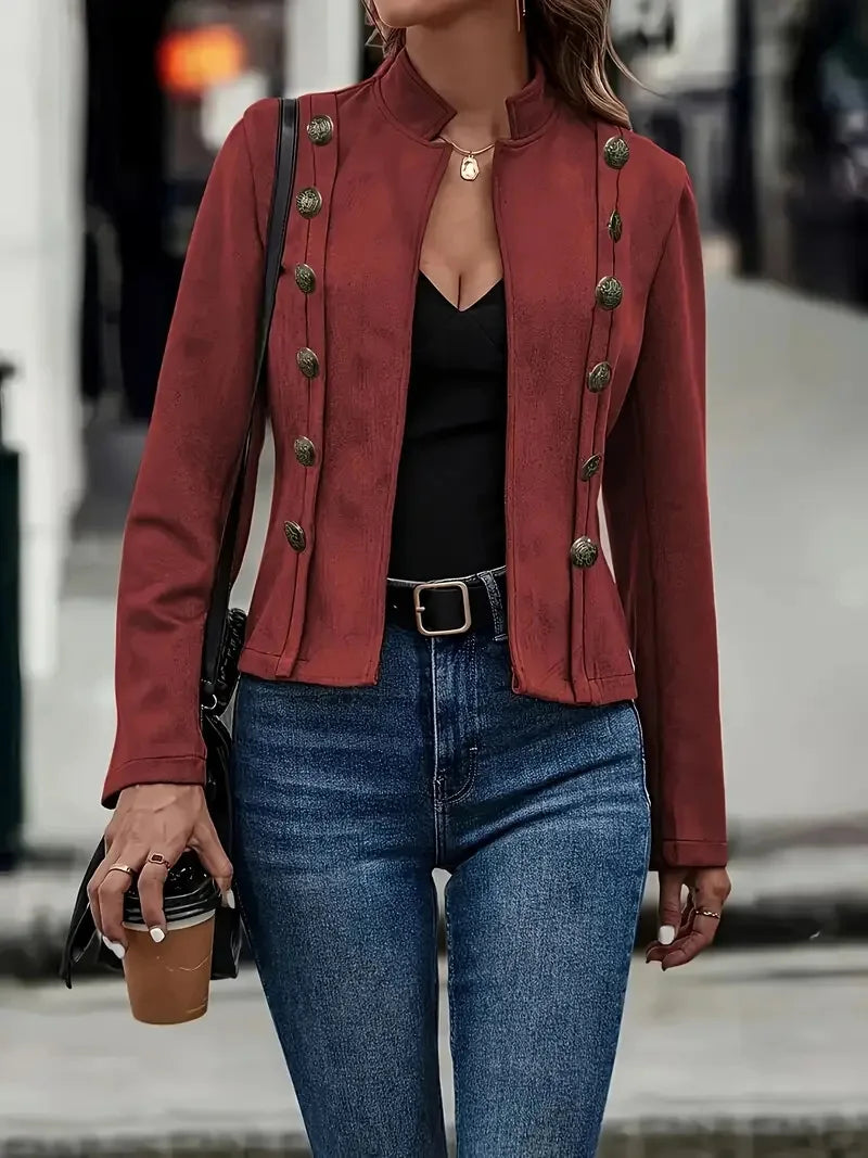 Veste en similicuir pour femmes