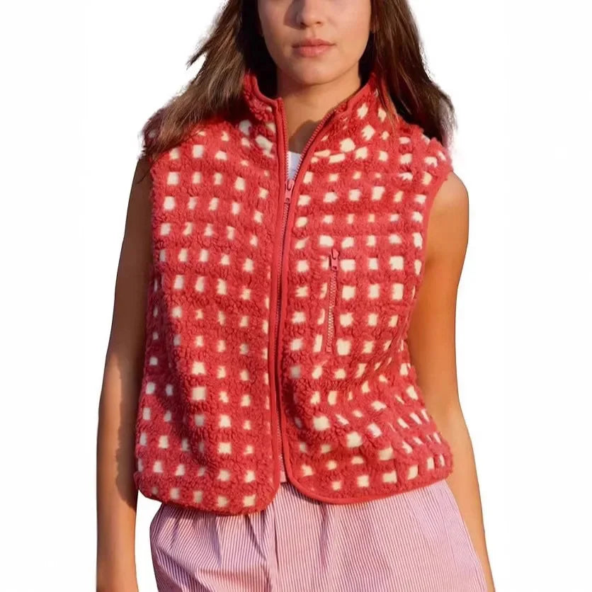 Gilet à fermeture éclair pour femmes