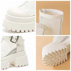 Bottes en cuir verni pour femmes
