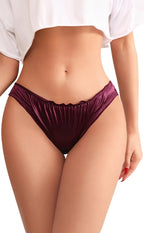 Culottes en soie glacée sans couture pour femmes