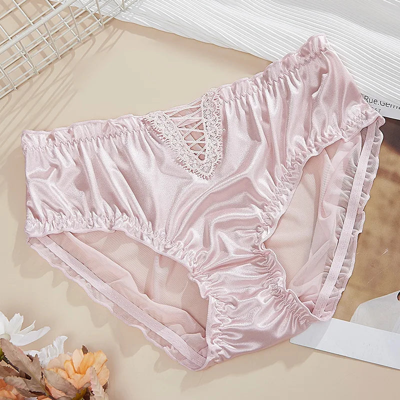 Culotte en maille de dentelle creuse sexy pour femmes