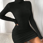 Robes courtes et cintrées unies pour femmes