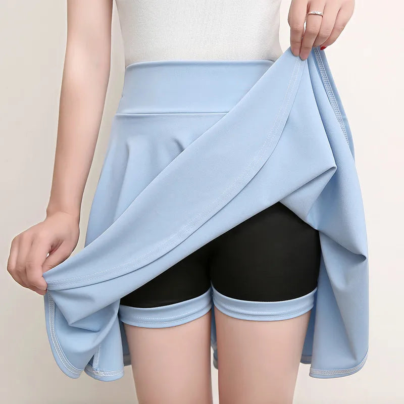 Jupes short plissée évasées pour femmes
