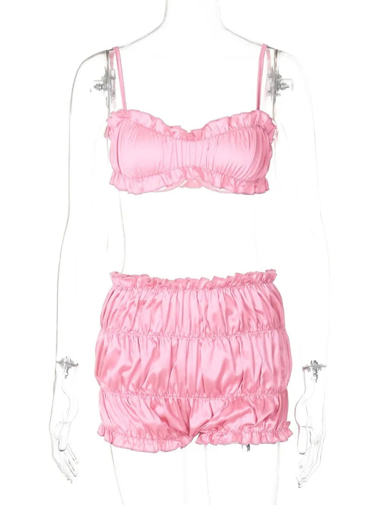 Ensembles shorts pantalons deux pièces pour femmes