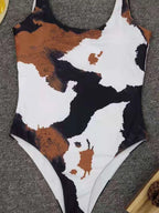 Maillot de bain une pièce imprimé pour femmes