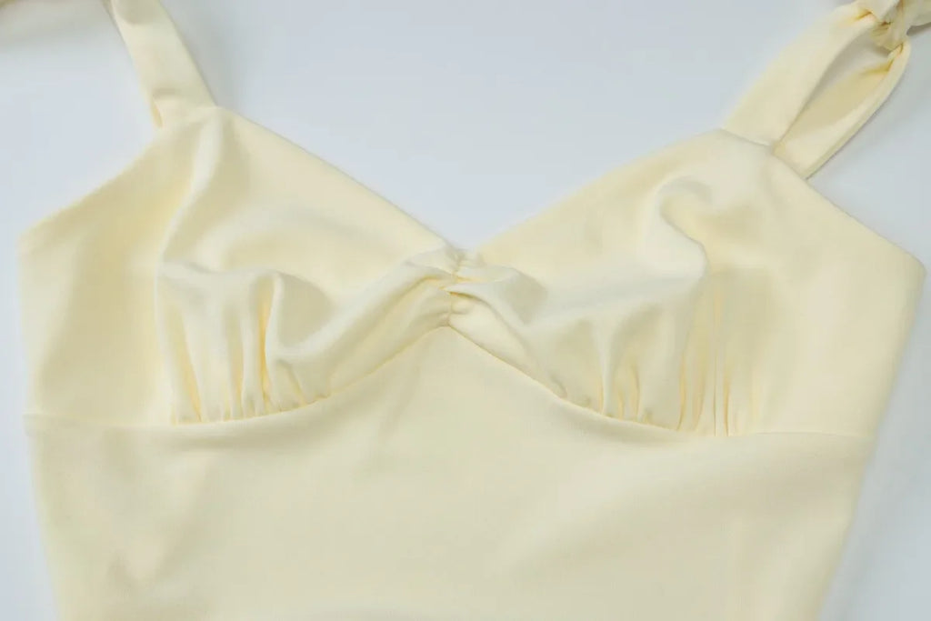 Robe Maxi moulante à bretelles Spaghetti pour femmes