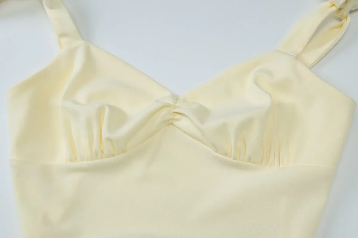 Robe Maxi moulante à bretelles Spaghetti pour femmes
