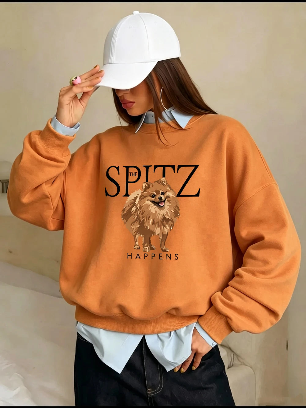 Sweat-shirts imprimés The Spitz Happens pour femmes